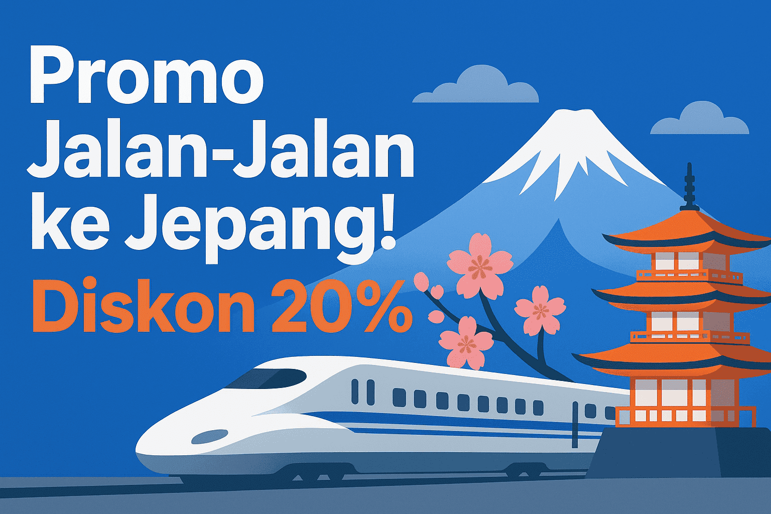 Banner Iklan Promo Jalan-Jalan ke Jepang!